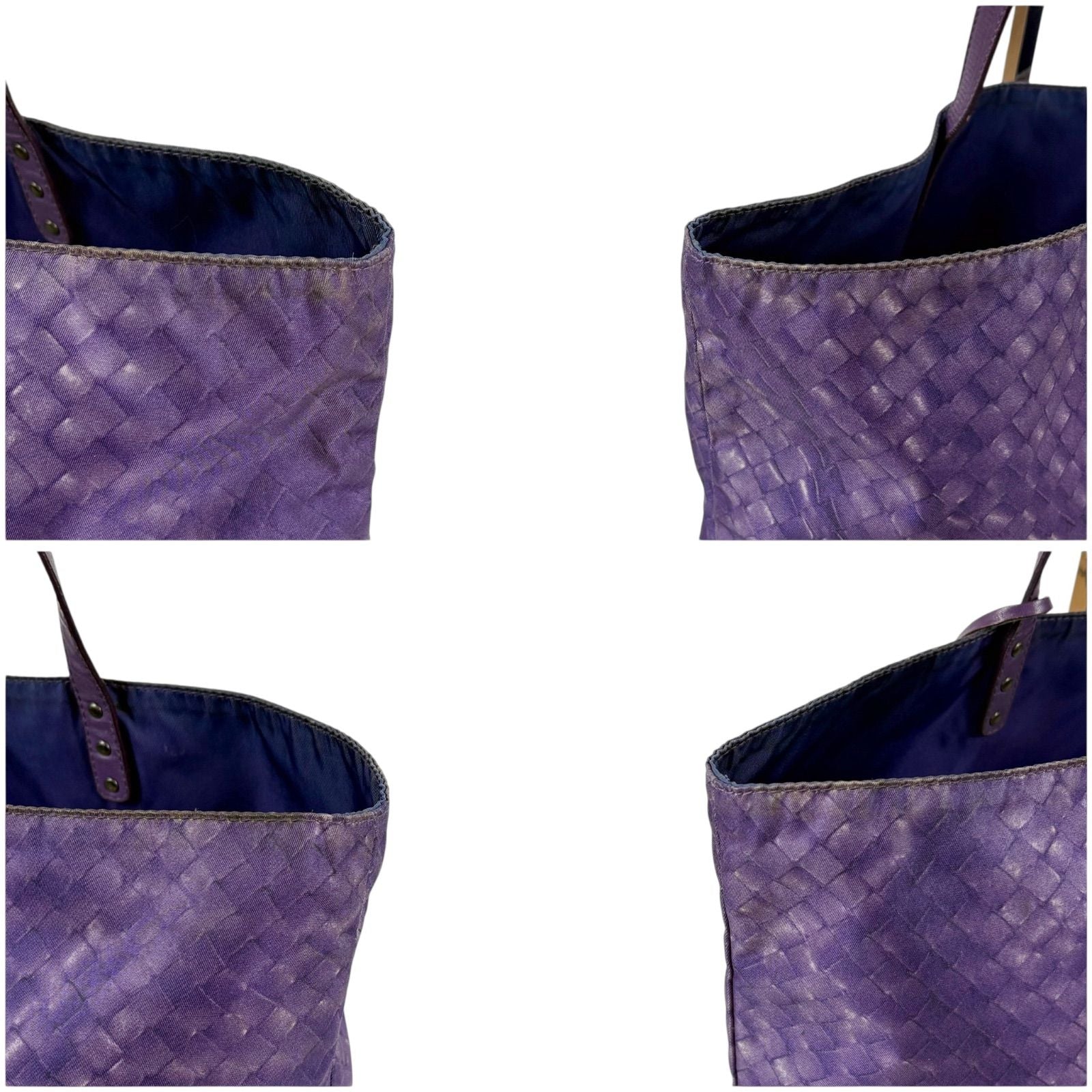 Bottega Veneta Intrecciato Print Tote Reversible Purple Illusion — view 4