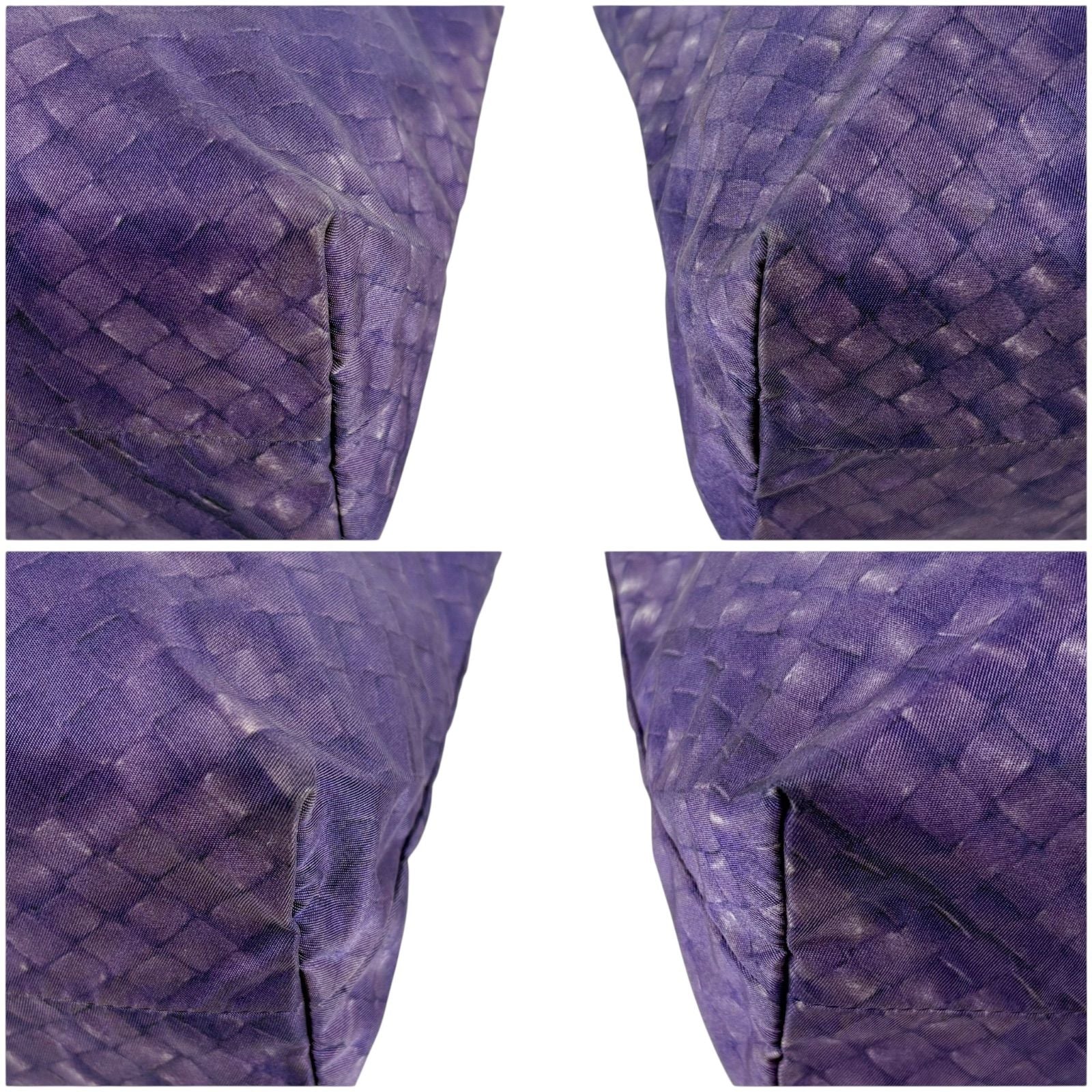 Bottega Veneta Intrecciato Print Tote Reversible Purple Illusion — view 5