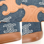 Celine Shoulder Bag Triomphe Mini Bucket Cuill Crossbody Denim — view 7