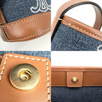 Celine Shoulder Bag Triomphe Mini Bucket Cuill Crossbody Denim — view 6