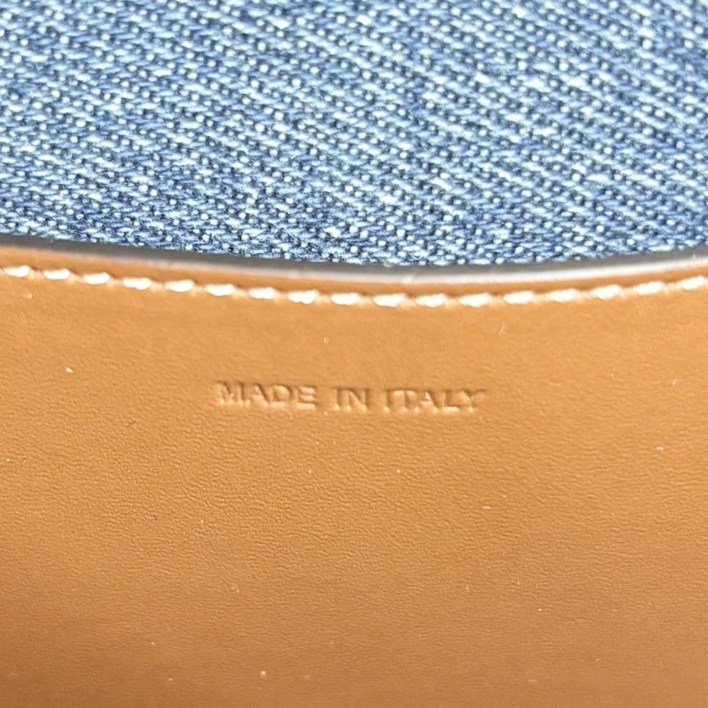 Celine Shoulder Bag Triomphe Mini Bucket Cuill Crossbody Denim — view 5