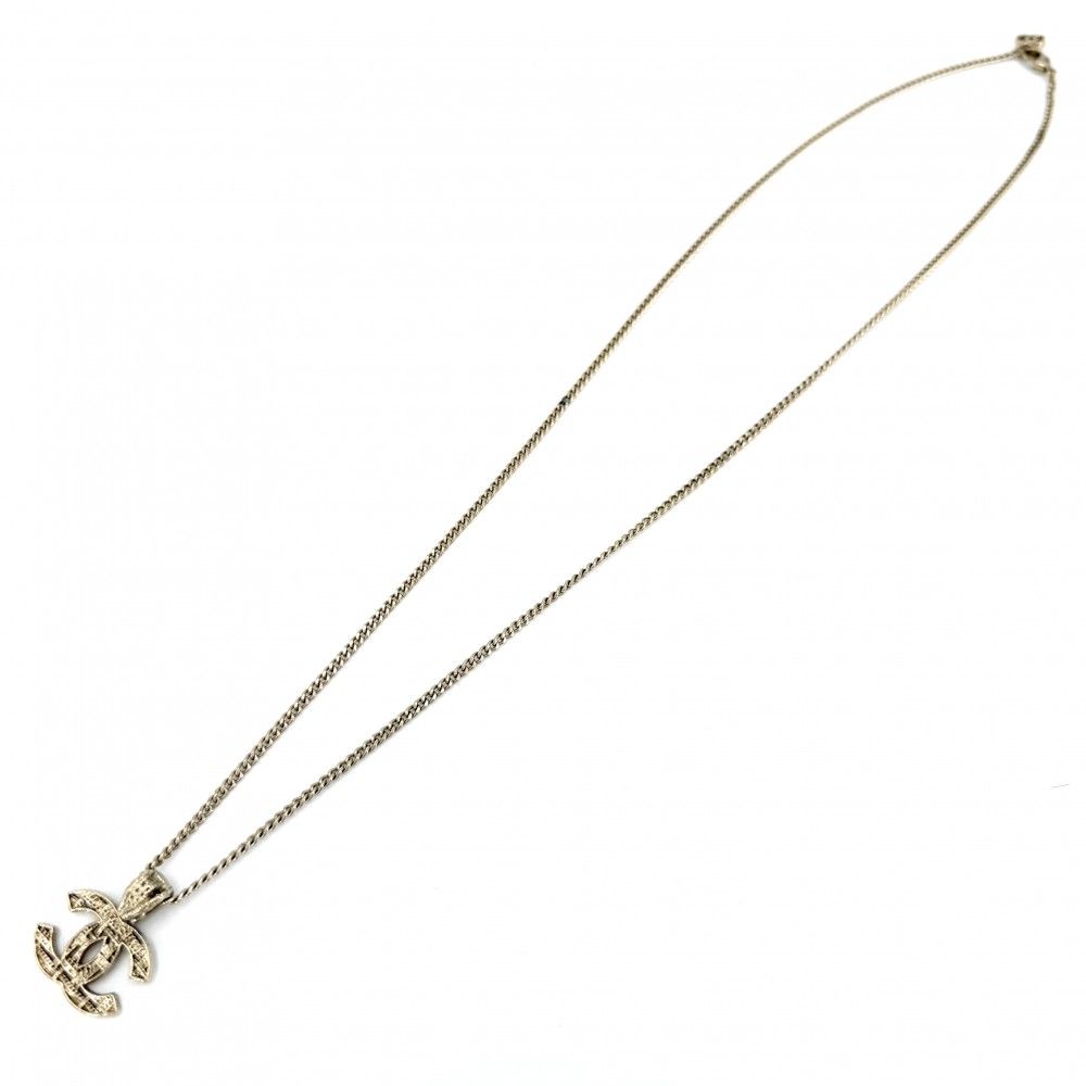 Chanel Necklace CC Logo Pendant Long — view 4
