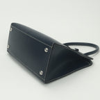 Hermes Dalvy MM Tote Lycee Blueroy Navy Silver Handbag — view 5