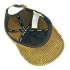 Celine Triomphe Logo Corduroy Baseball Cap Hat L Brown — view 6