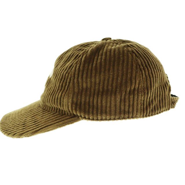 Celine Triomphe Logo Corduroy Baseball Cap Hat L Brown — view 4
