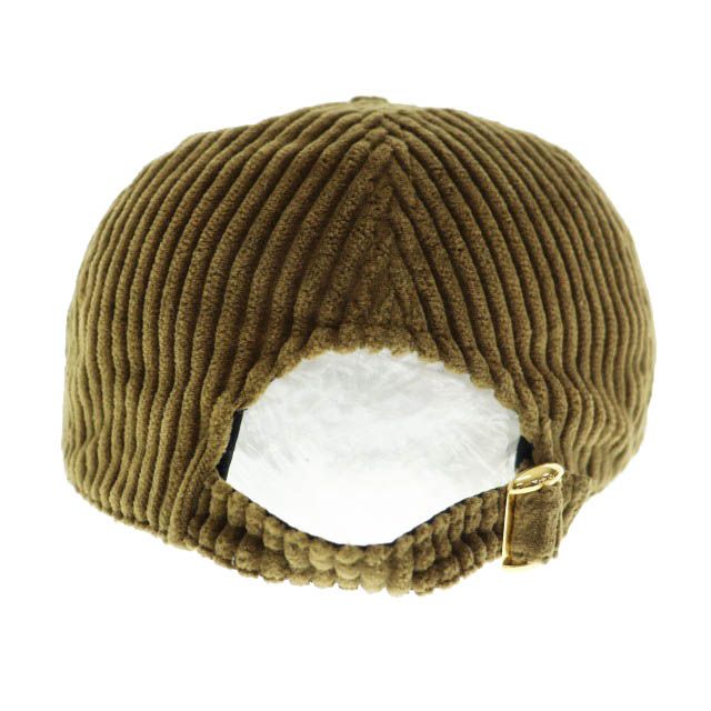 Celine Triomphe Logo Corduroy Baseball Cap Hat L Brown — view 3