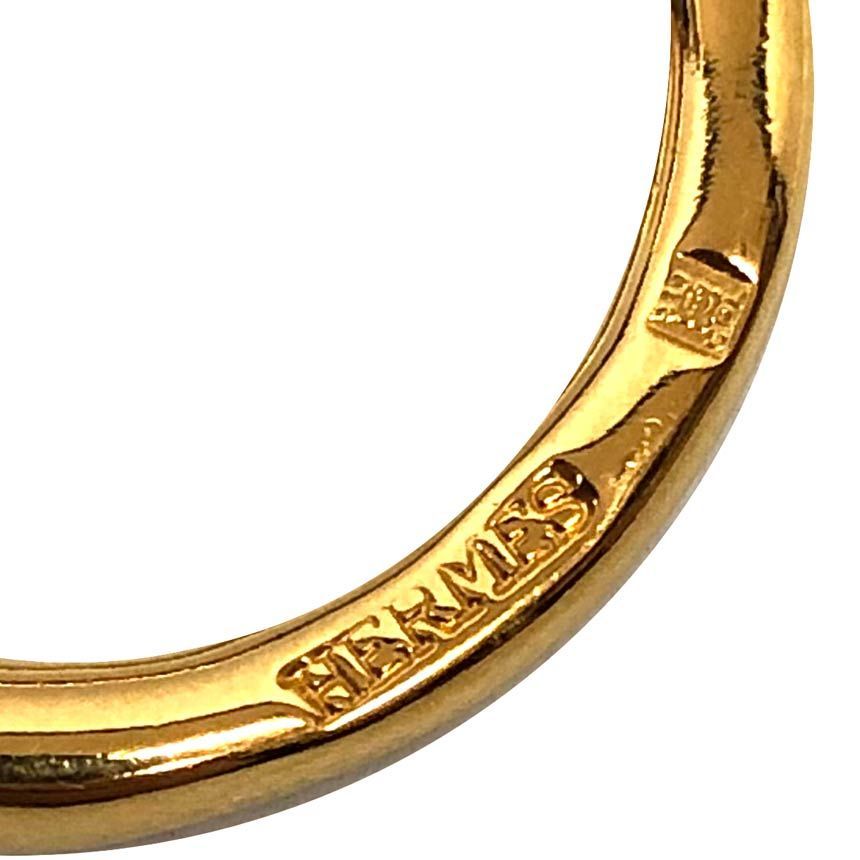 Hermes Jumbo Scarf Ring Clasp Gold — view 4
