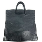 Loewe Handbag Logo Vertical Shape Tote Leather Black — view 2