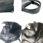 Loewe Handbag Logo Vertical Shape Tote Leather Black — view 8