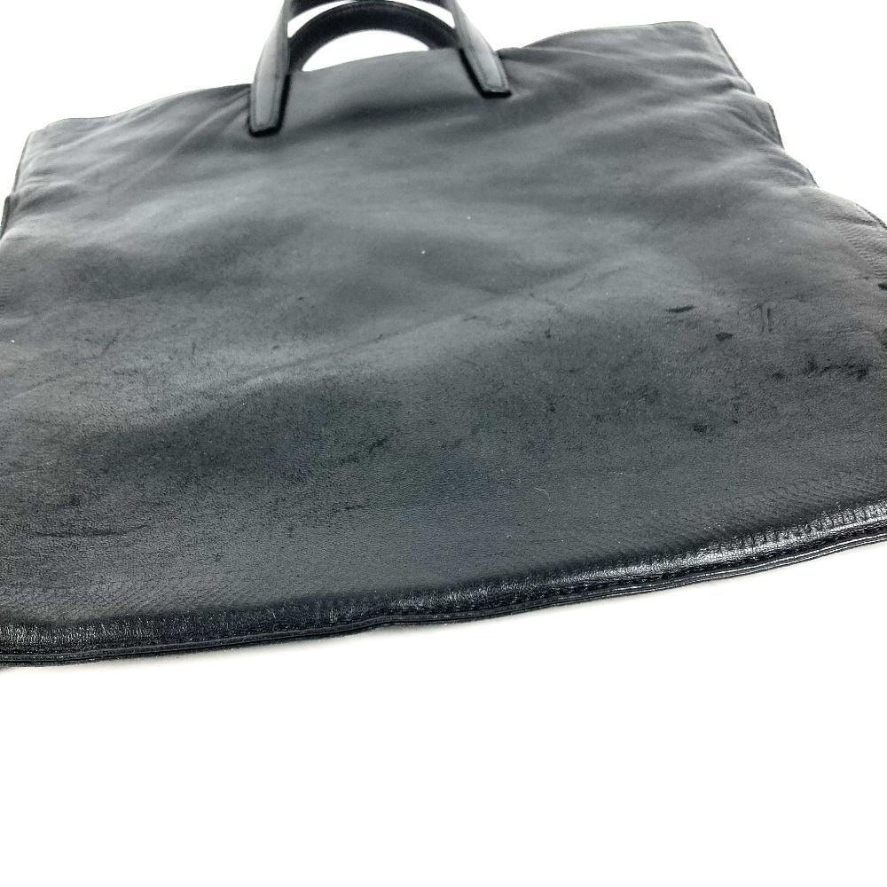 Loewe Handbag Logo Vertical Shape Tote Leather Black — view 5