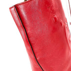 Gucci Shoulder Bag Interlocking Chain Tote Leather Red — view 5