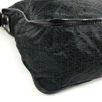 Fendi Shoulder Bag Zucca Logo Leather Nylon Black — view 7