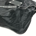 Fendi Shoulder Bag Zucca Logo Leather Nylon Black — view 6