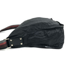 Fendi Shoulder Bag Zucca Logo Leather Nylon Black — view 3