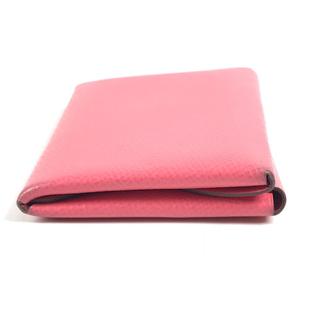 Hermes Bifold Wallet Calvi Duo Epsom Rose Azalea Pink — view 5