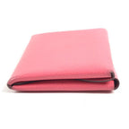 Hermes Bifold Wallet Calvi Duo Epsom Rose Azalea Pink — view 5
