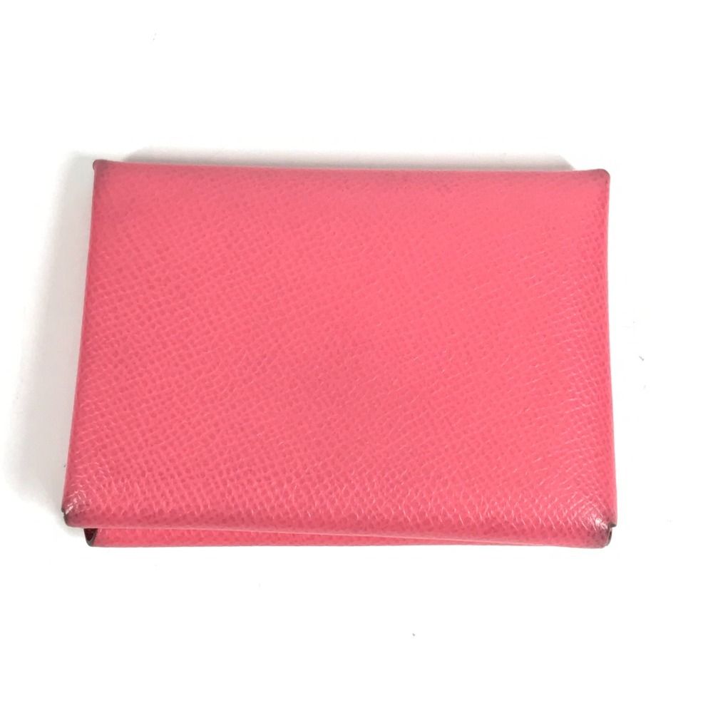 Hermes Bifold Wallet Calvi Duo Epsom Rose Azalea Pink — view 3