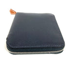 Hermes Bifold Wallet Azap Silk in Compact Leather Navy — view 4