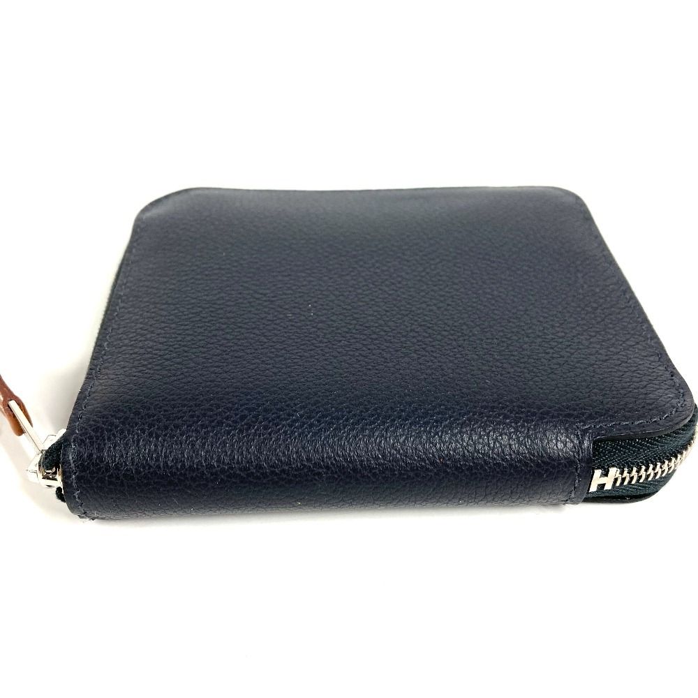 Hermes Bifold Wallet Azap Silk in Compact Leather Navy — view 3