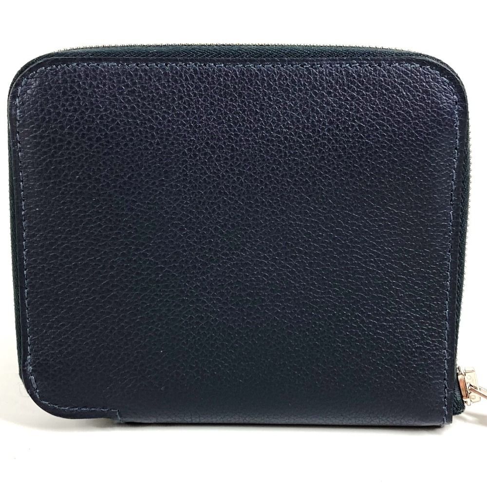 Hermes Bifold Wallet Azap Silk in Compact Leather Navy — view 2