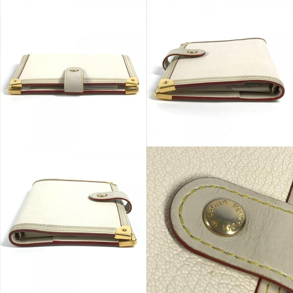 Louis Vuitton Notebook Cover Agenda PM Suhali Leather White — view 8