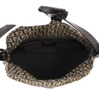 Fendi Zucchino Mamma Bucket Shoulder Bag Canvas Brown Beige Gunmetal — view 6