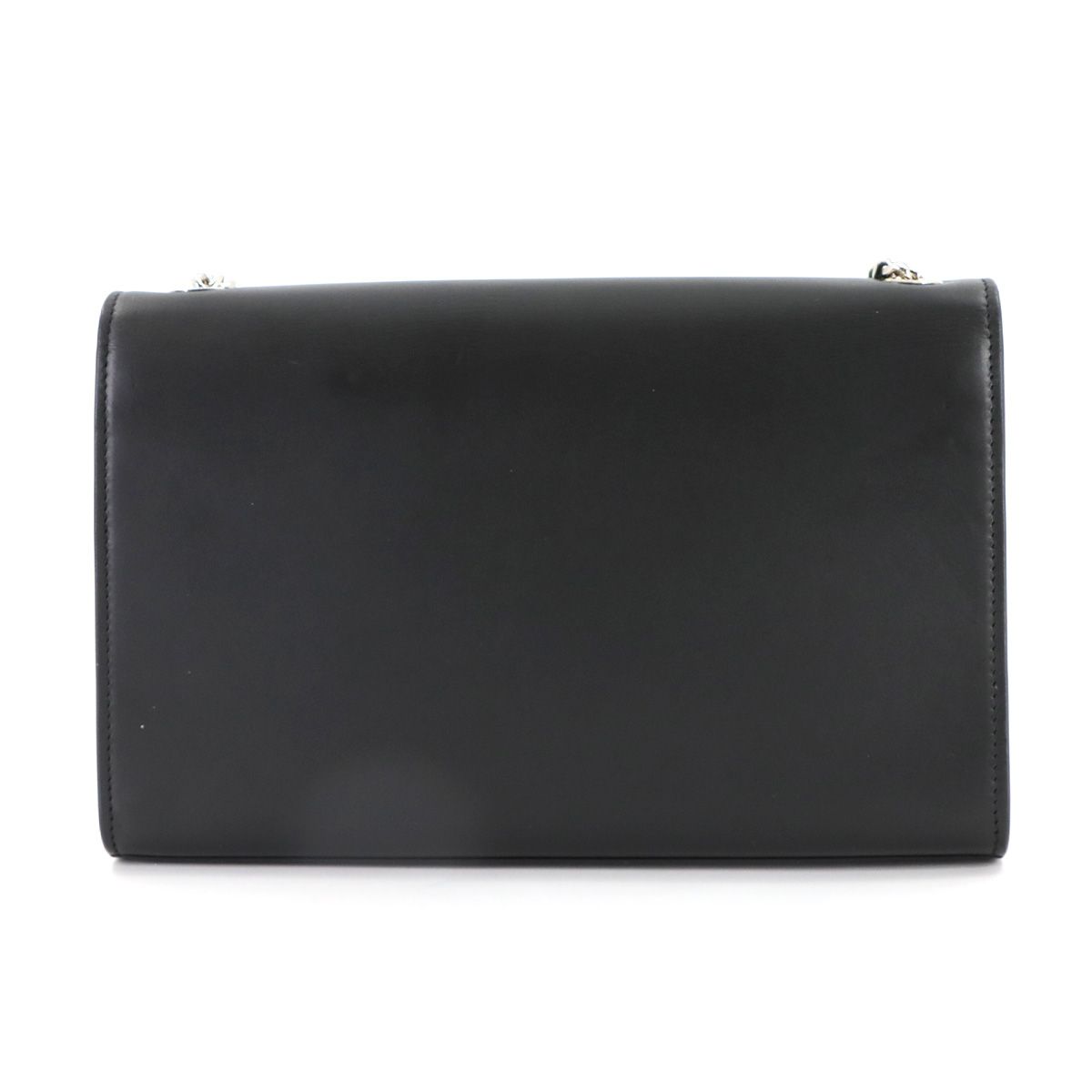 Saint Laurent Kate Chain Shoulder Bag Leather Black Medium — view 2