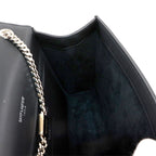 Saint Laurent Kate Chain Shoulder Bag Leather Black Medium — view 8