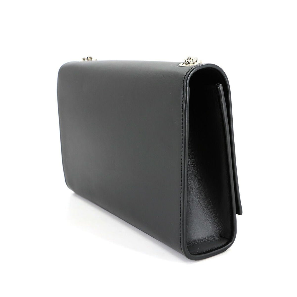 Saint Laurent Kate Chain Shoulder Bag Leather Black Medium — view 3