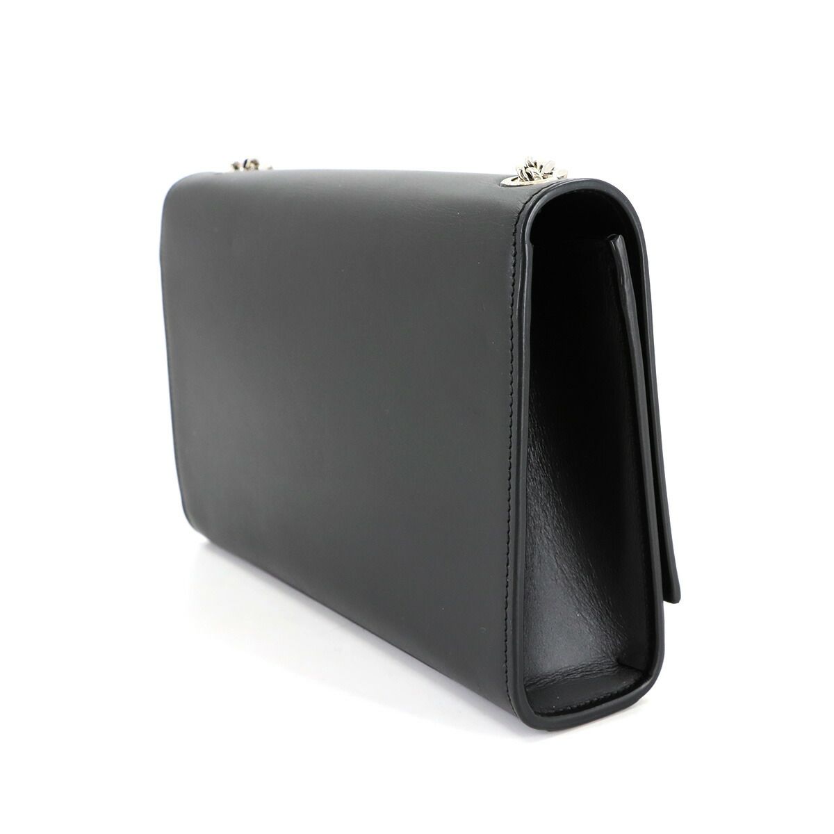 Saint Laurent Kate Chain Shoulder Bag Leather Black Medium — view 3