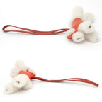 Hermes Buddy Charm Orange Poppy Carnelian White Agneau Milo Mouton — view 3