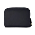 Prada Wallet Bifold Tessuto Nylon Leather Black Gold Zip Around — view 3