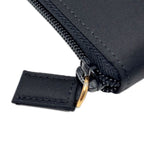 Prada Wallet Bifold Tessuto Nylon Leather Black Gold Zip Around — view 4