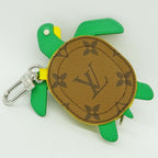 Louis Vuitton Charm Coin Case Turtle Tortoise Monogram Leather — view 2