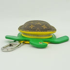 Louis Vuitton Charm Coin Case Turtle Tortoise Monogram Leather — view 3