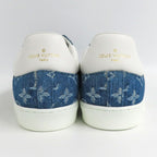 Louis Vuitton Luxembourg Line Sneakers Monogram Denim 8 Blue White — view 6