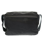 Prada Triangle Logo Nylon Messenger Shoulder Bag Black Aa — view 2