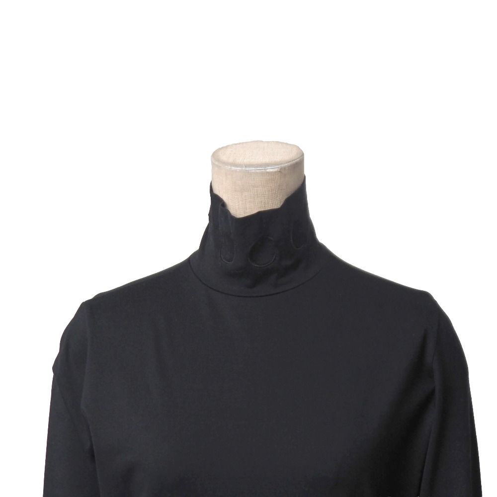 Gucci Vintage M Jersey High Neck Long Sleeve Hat Black — view 3