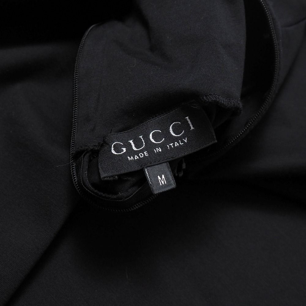 Gucci Vintage M Jersey High Neck Long Sleeve Hat Black — view 7