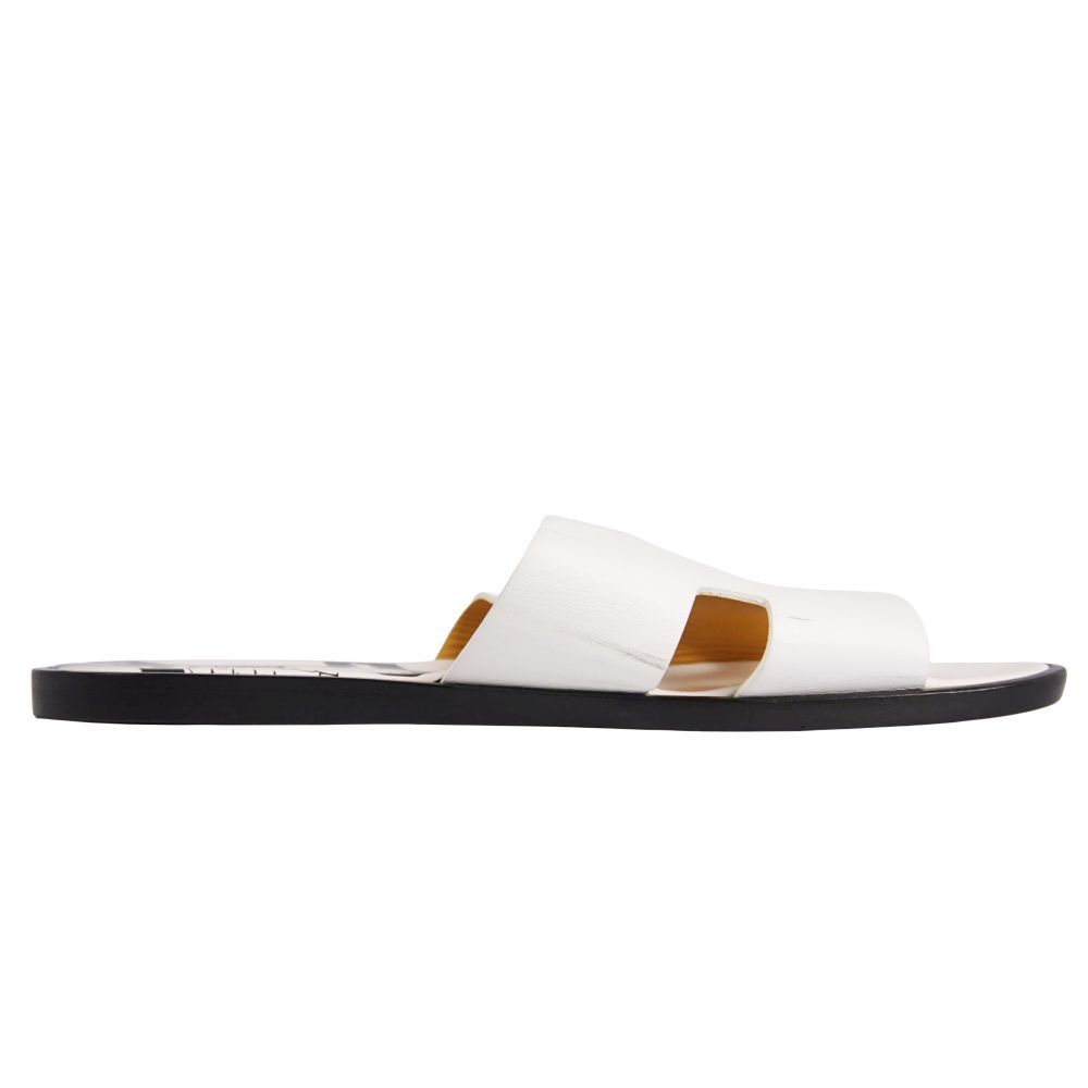 Hermes Sandals Izmir Logo Leather Shoes — view 6