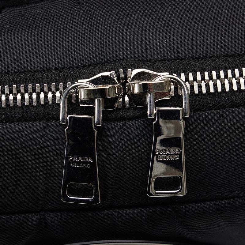 Prada Frankenstein Backpack Black Purple Nylon Fur — view 5