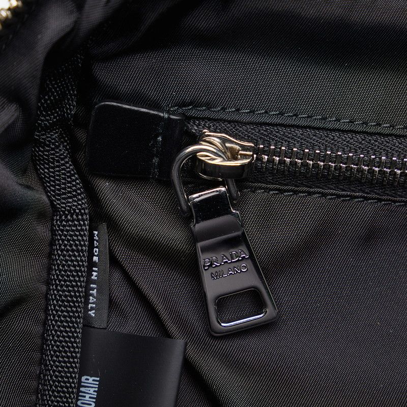 Prada Frankenstein Backpack Black Purple Nylon Fur — view 7