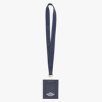 Dior Air Card Case Logo Strap Leather Navy Silver — view 2