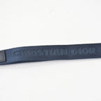 Dior Air Card Case Logo Strap Leather Navy Silver — view 8
