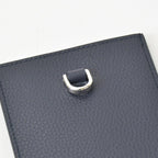 Dior Air Card Case Logo Strap Leather Navy Silver — view 7
