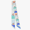 Hermes Twilly Camaille Green Multicolor Scarf