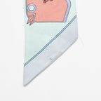 Hermes Twilly Camaille Green Multicolor Scarf — view 7