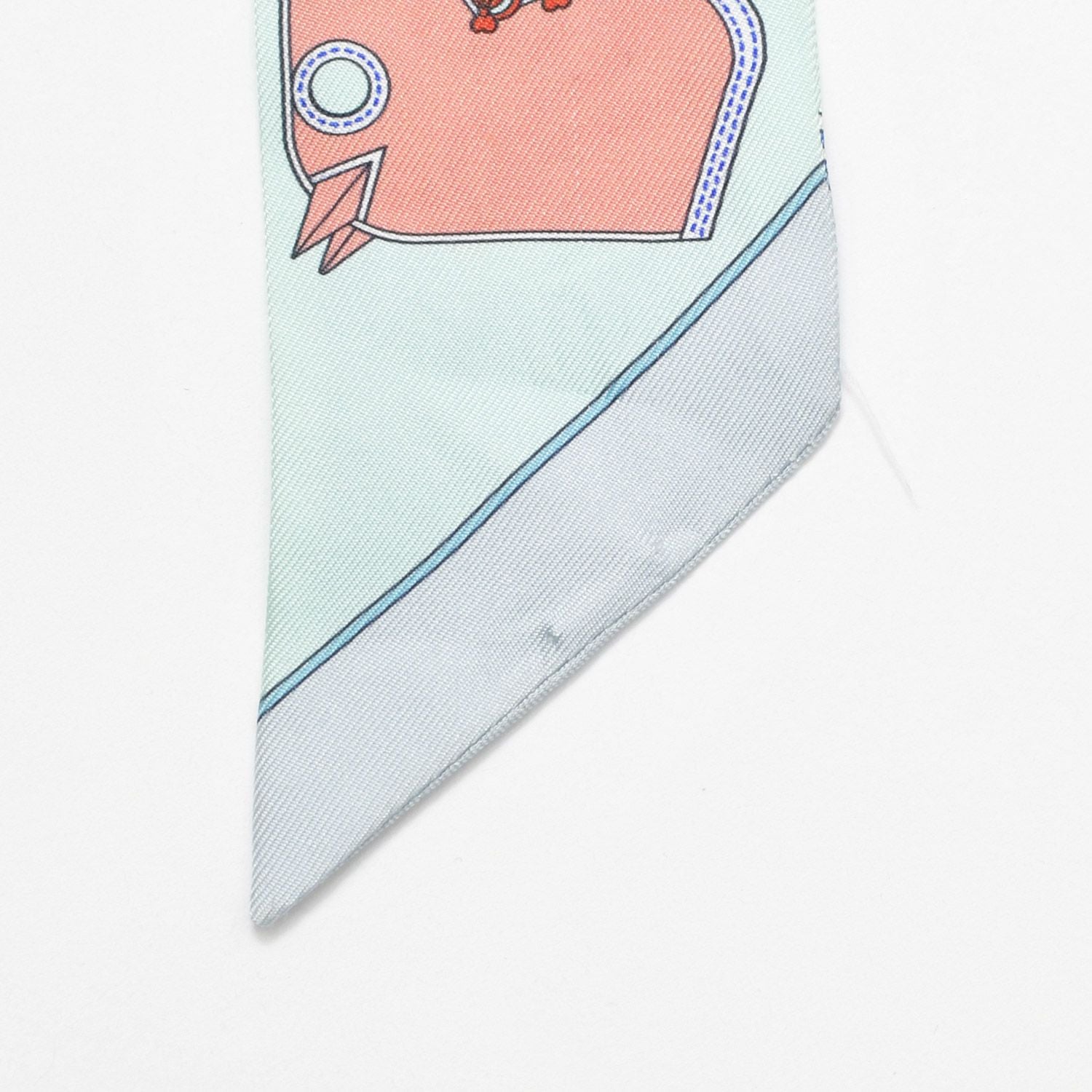 Hermes Twilly Camaille Green Multicolor Scarf — view 7