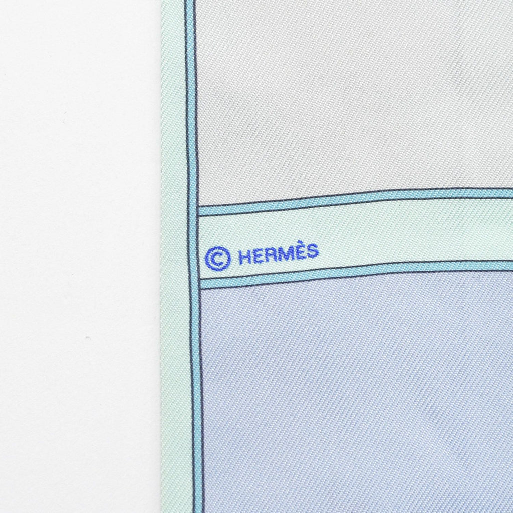 Hermes Twilly Camaille Green Multicolor Scarf — view 4