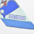 Hermes Twilly Camaille Green Multicolor Scarf — view 3